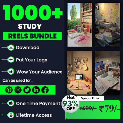 1000+ Study Reels Bundle: Educational Reels to Boost Your Knowledge & Growing Instagram! 📚🎓